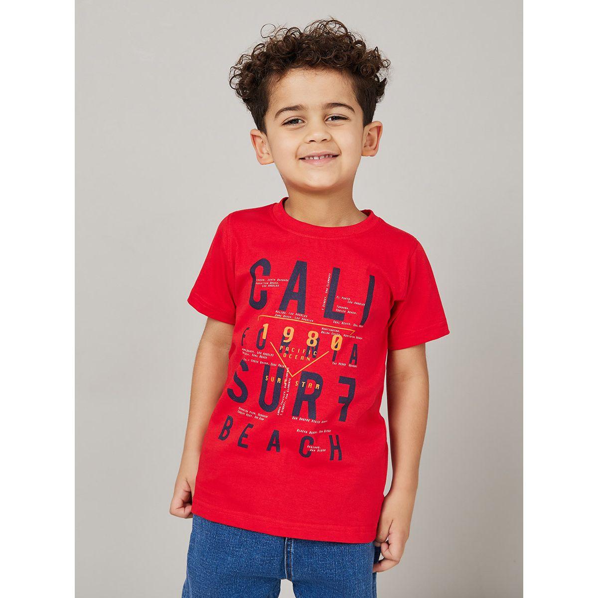 تيشيرت بياقة دائرية واكمام قصيرة-boys-clothing-tshirtsandpolos-image-1