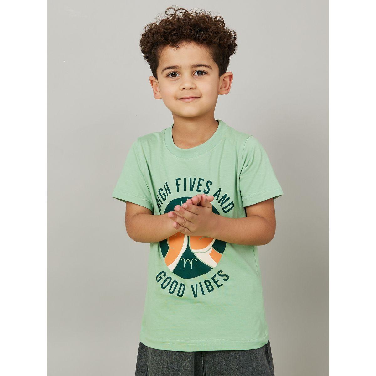 Styli High Five Graphic Round Neck T-Shirt-boys-clothing-tshirtsandpolos-image-3