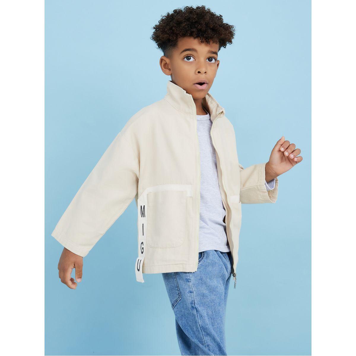 Styli Printed Taping Detail Zip Through Jacket-boys-clothing-jacketsandcoats-image-1