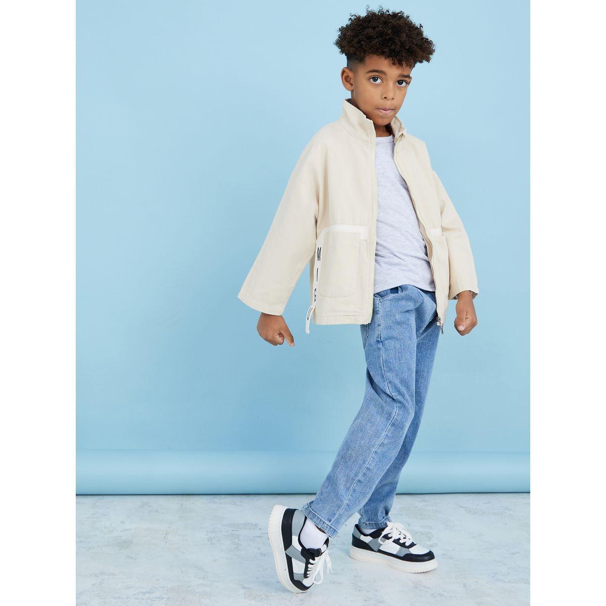 Styli Printed Taping Detail Zip Through Jacket-boys-clothing-jacketsandcoats-image-2