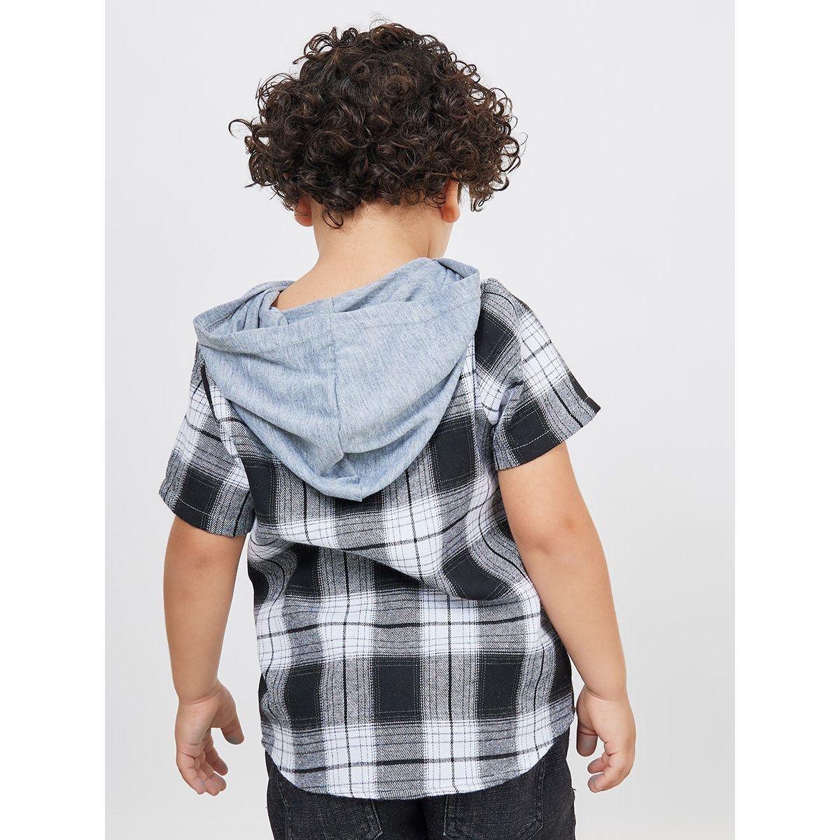 Styli Plaid Hooded Shirt-boys-clothing-shirts-image-4