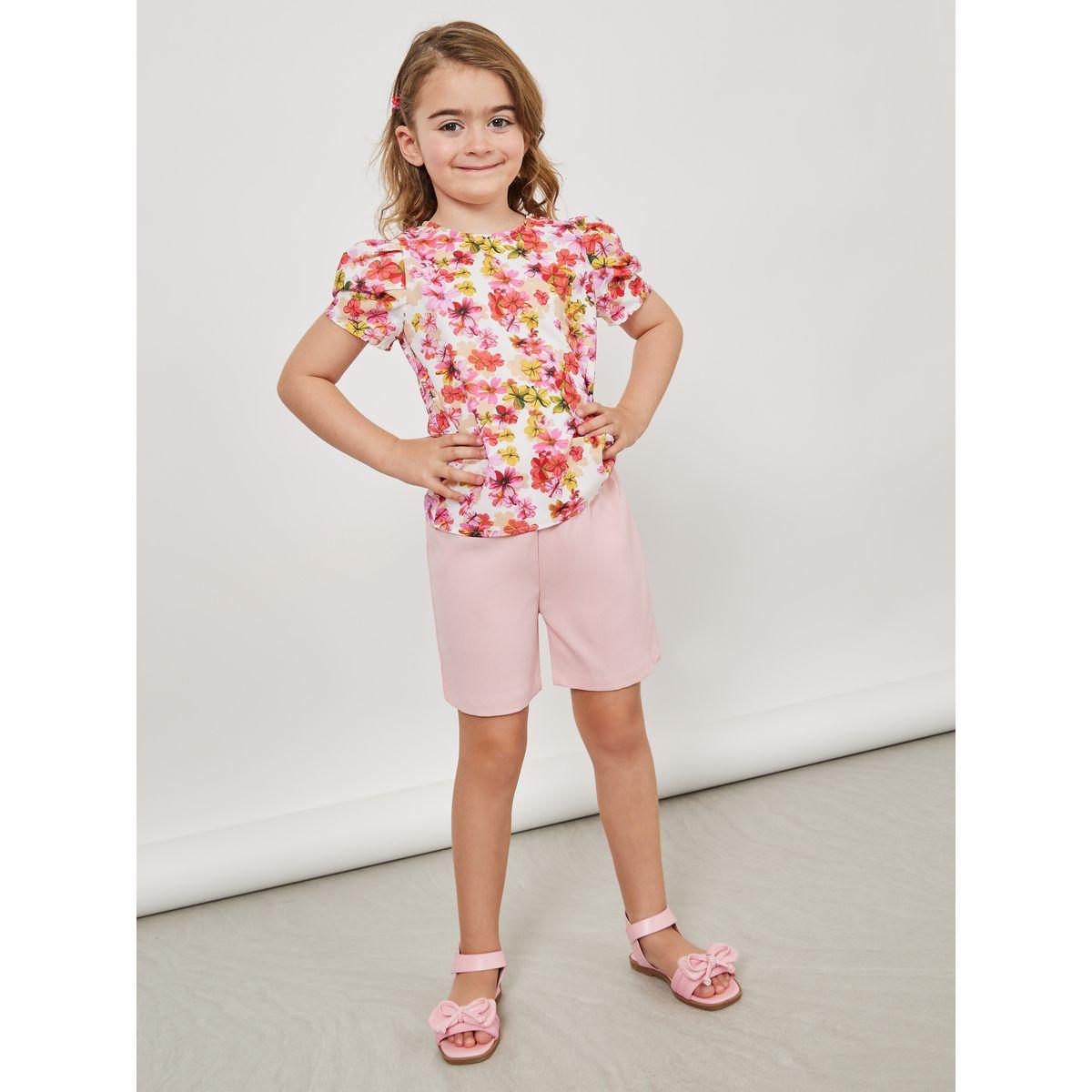 Styli Floral Print Puff Sleeve Blouse-girls-clothing-blousesandshirts-image-2