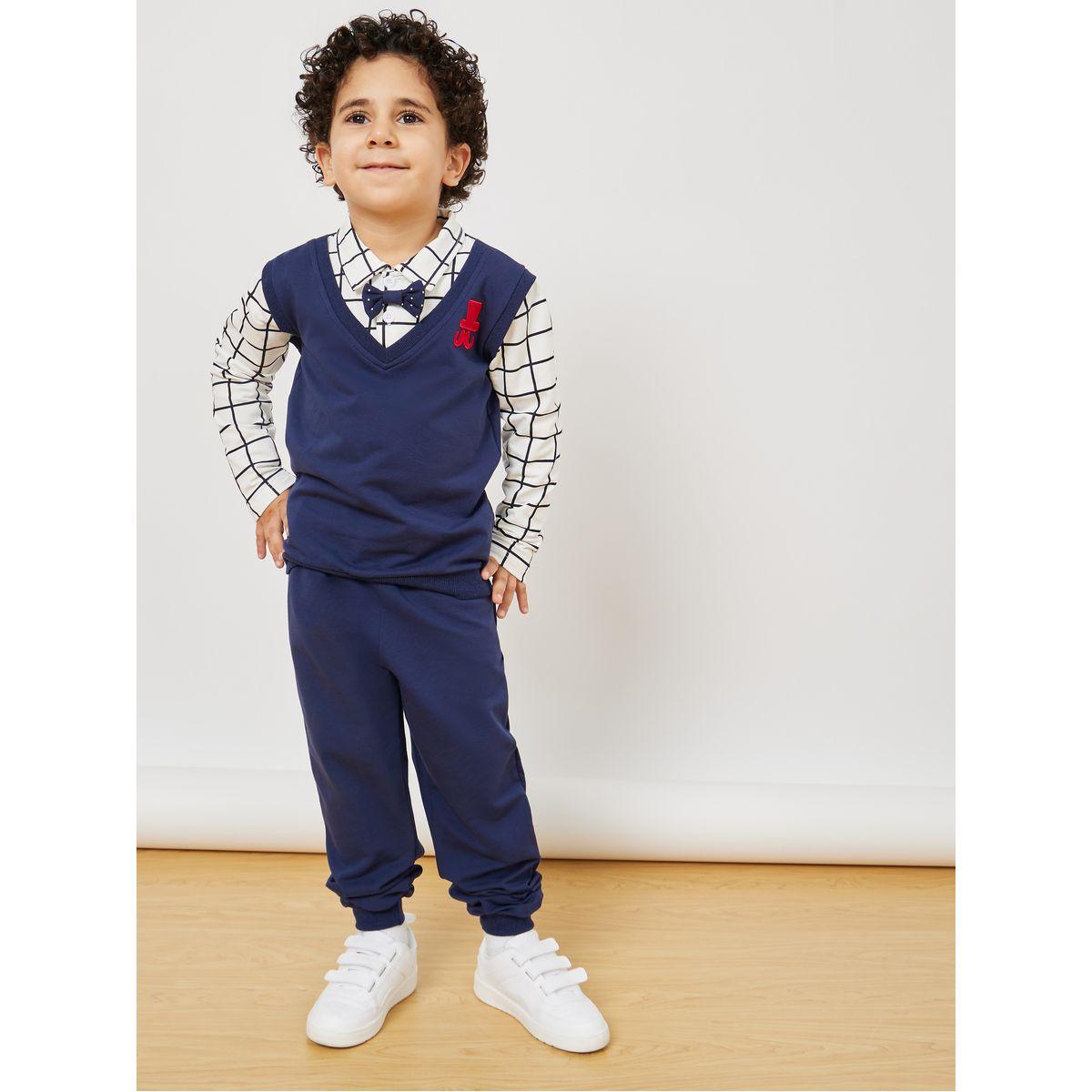 مجموعة من 3 ( جوغر + قميص + سويتر )-boys-clothing-setsandcoords-image-1