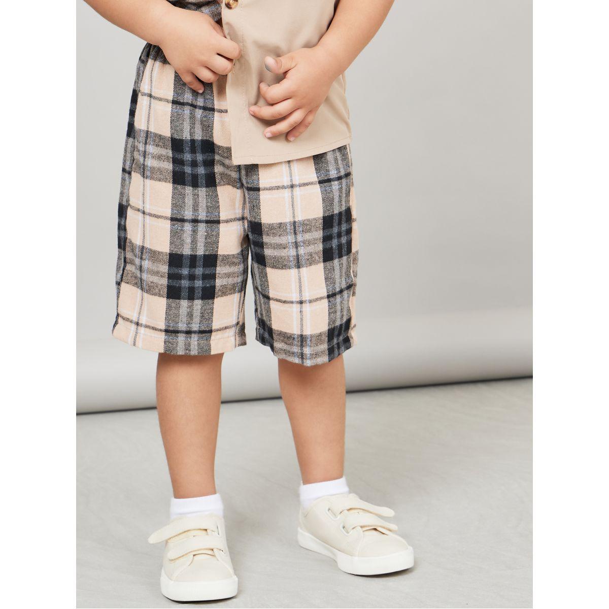 Styli Plaid Shirt & Shorts Set-boys-clothing-setsandcoords-image-5