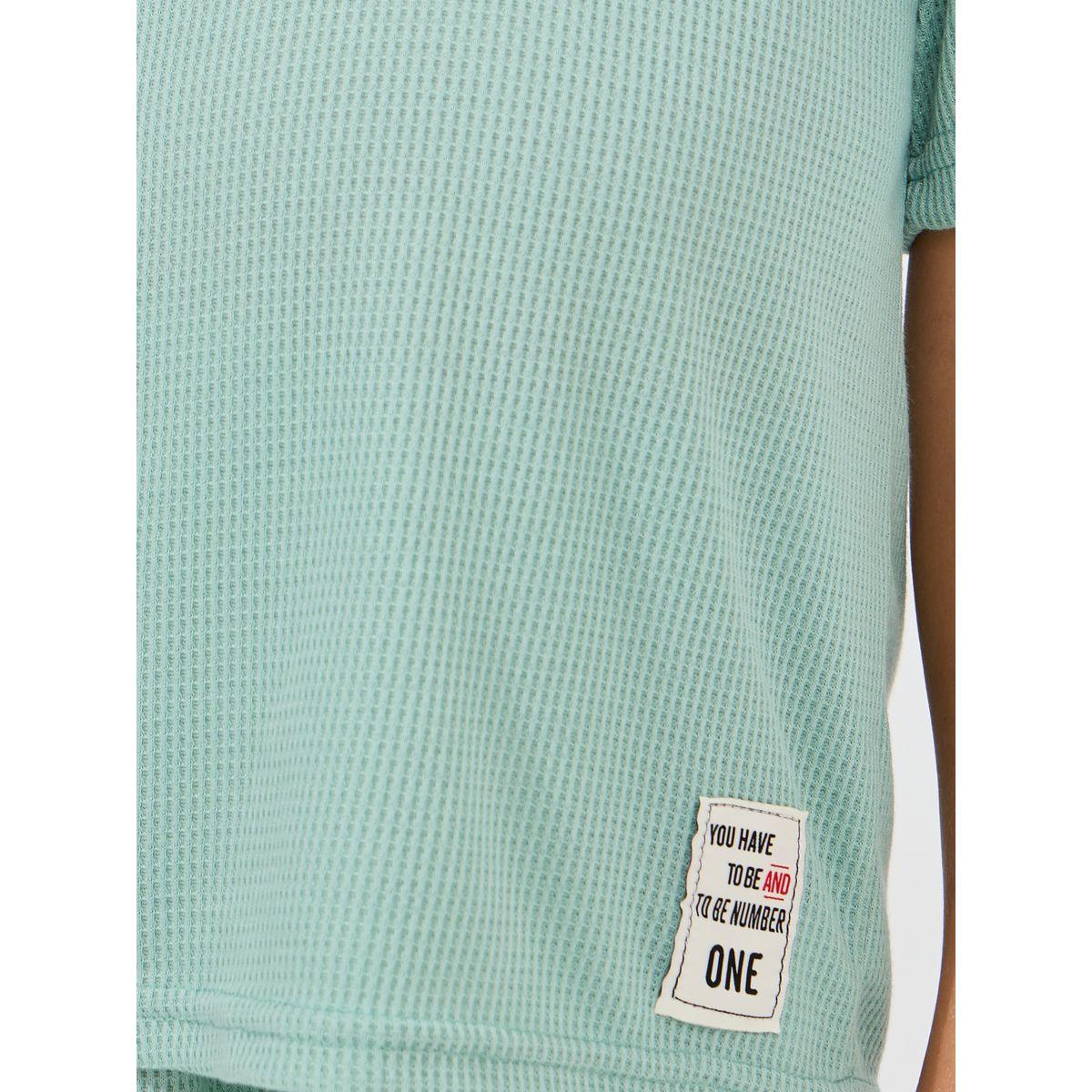 مجموعة من شورت وتيشيرت محبوك بياقة هودي-boys-clothing-setsandcoords-image-3