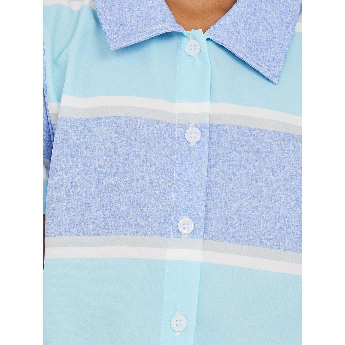 Styli Stripe Polo Shirt & Shorts Set-boys-clothing-setsandcoords-image-3