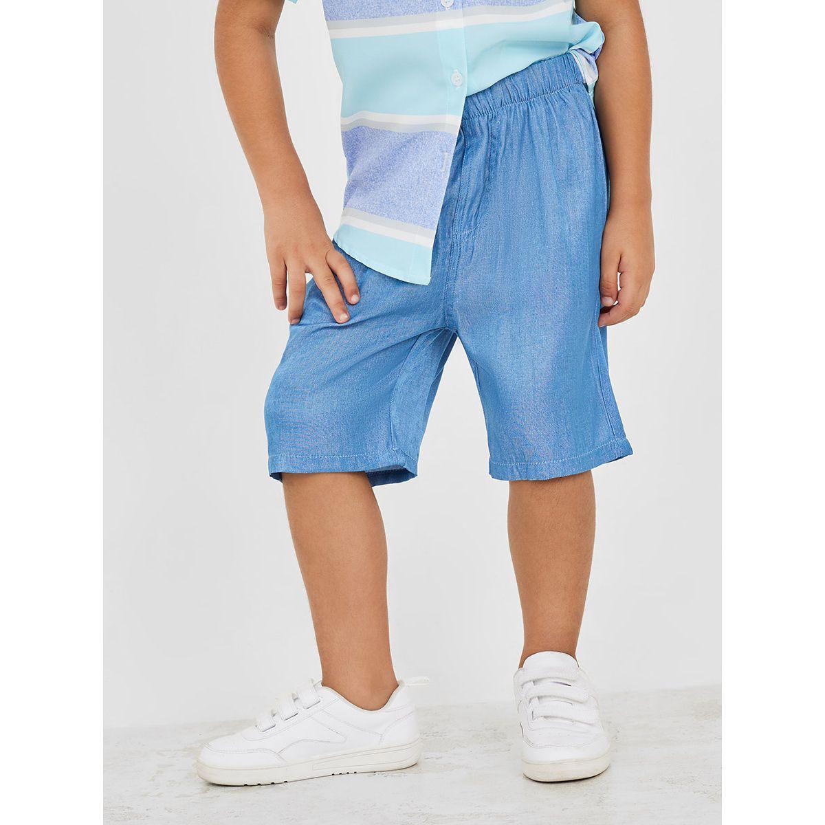 Styli Stripe Polo Shirt & Shorts Set-boys-clothing-setsandcoords-image-4