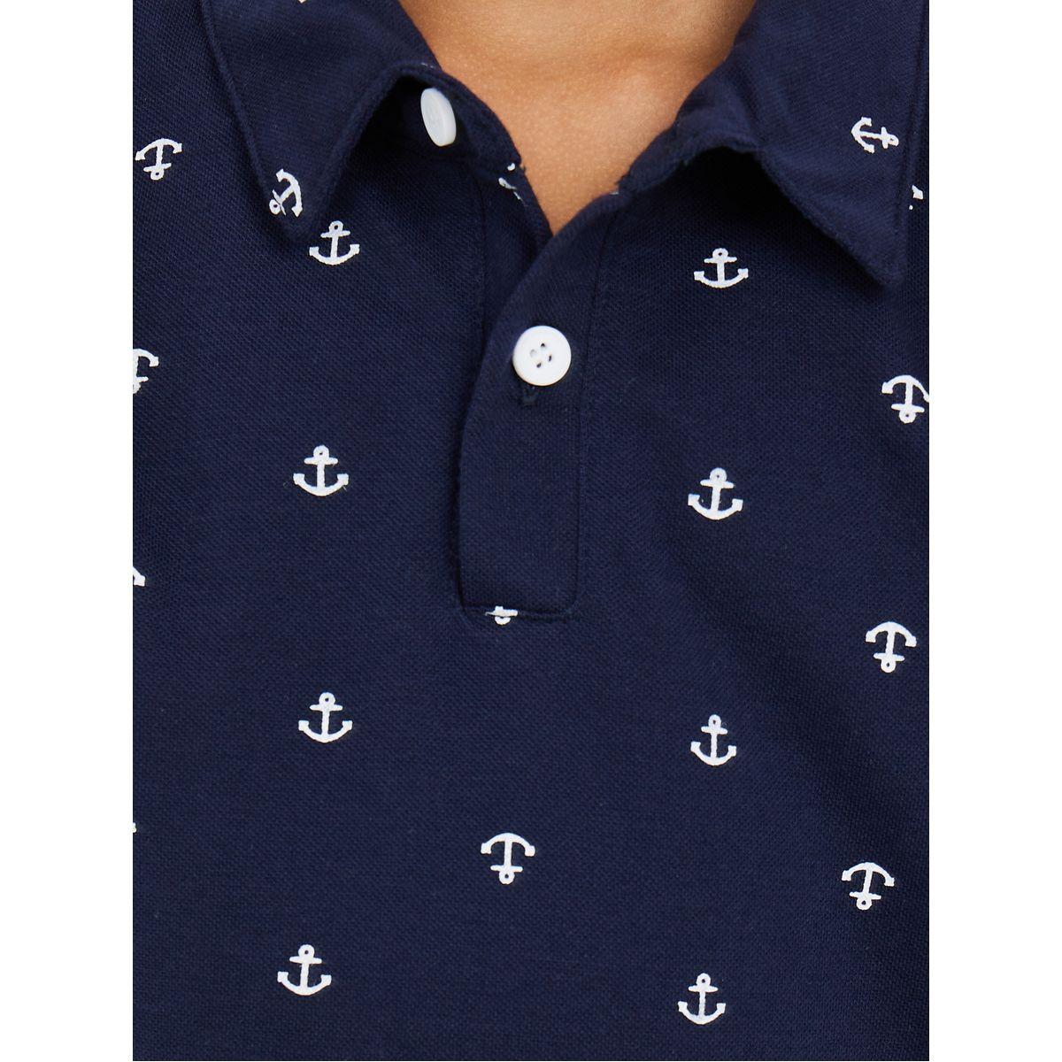 Styli Anchor Print Polo T-Shirt & Pants Set-boys-clothing-setsandcoords-image-3
