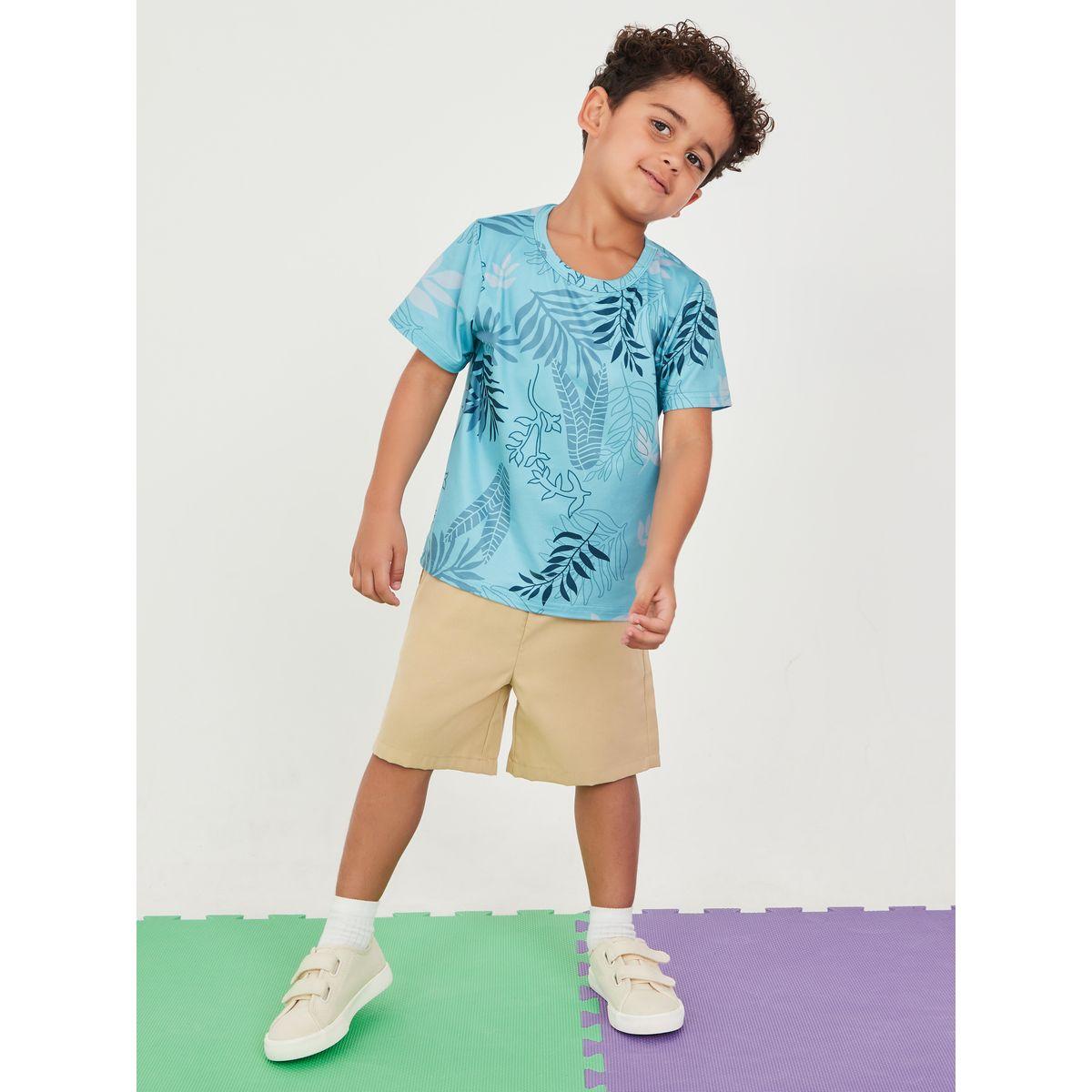 Styli Pack of 2 - Tropical and Pocket Print T-shirt-boys-clothing-tshirtsandpolos-image-3