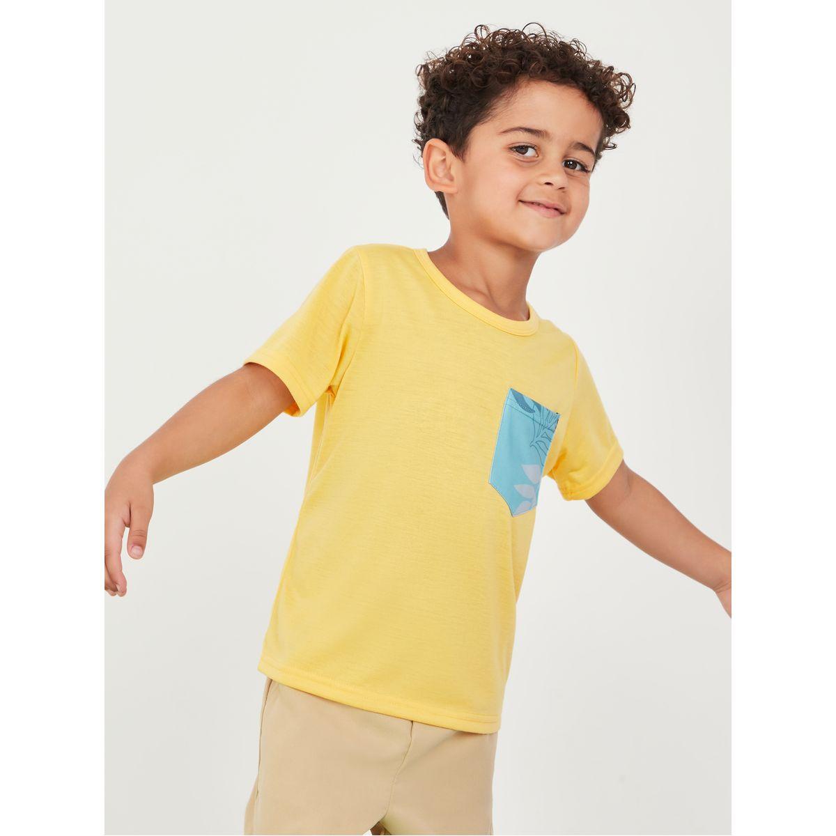 Styli Pack of 2 - Tropical and Pocket Print T-shirt-boys-clothing-tshirtsandpolos-image-6