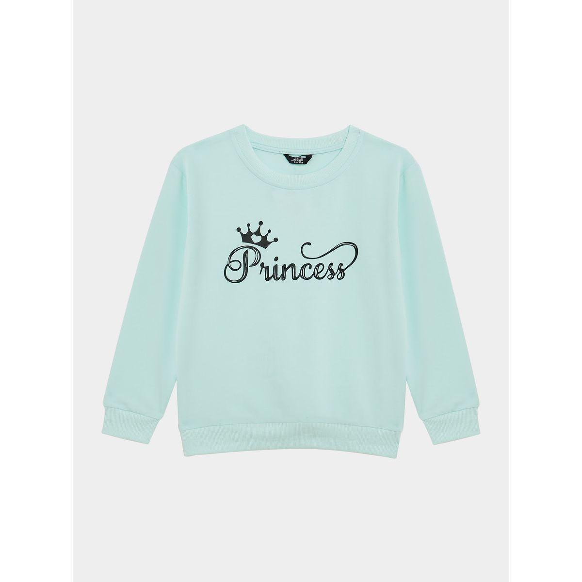 Styli Round Neck Crown Princess Print Sweatshirt -baby-girls-clothing-sweatshirts-image-5