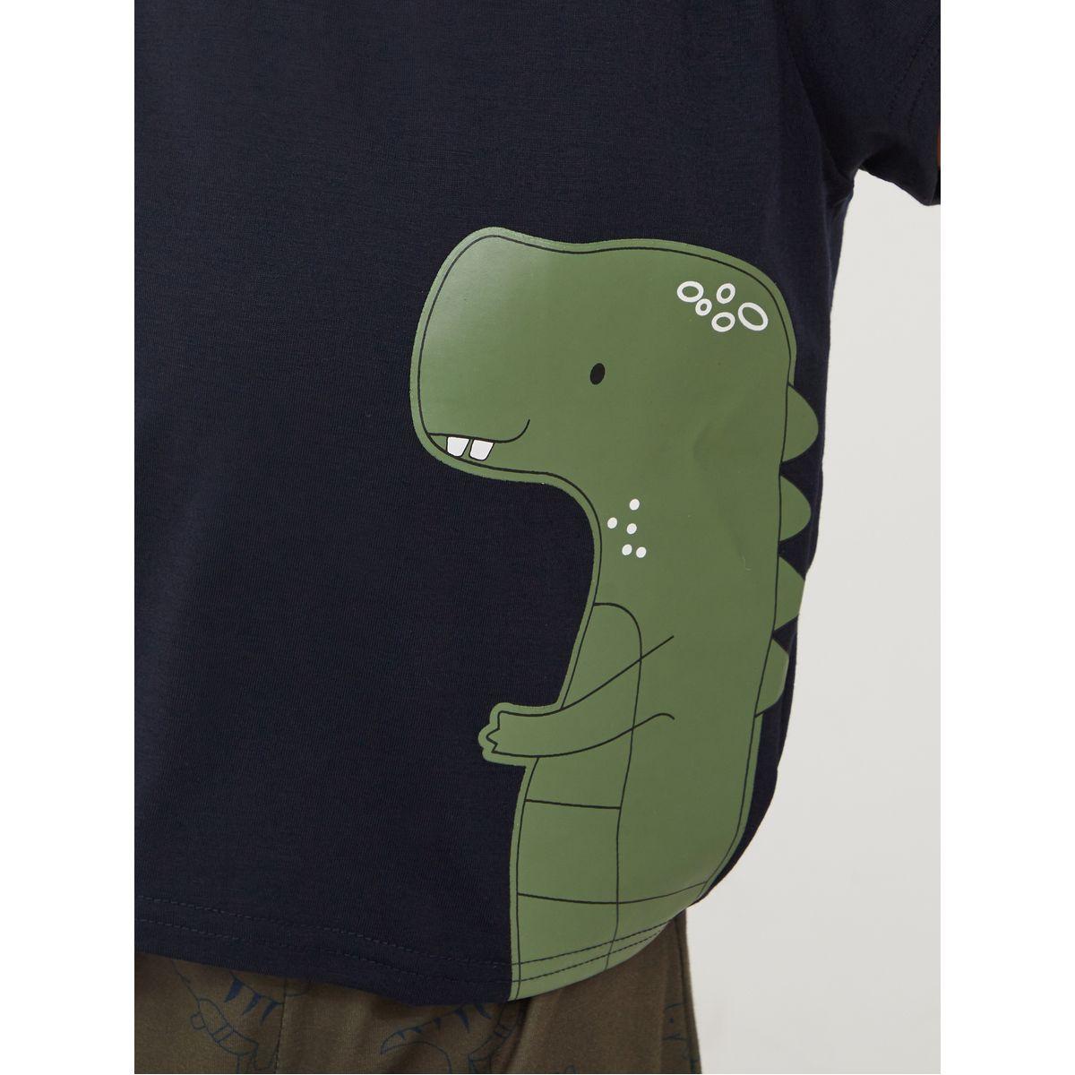 Styli Dinosaur Print T-shirt and Short Set-boys-clothing-setsandcoords-image-4