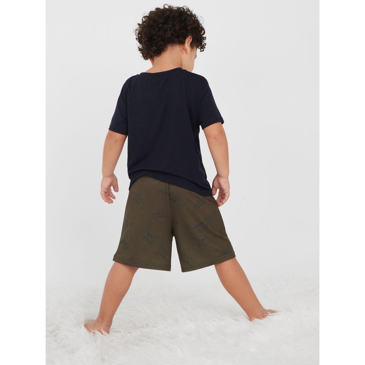 Styli Dinosaur Print T-shirt and Short Set-boys-clothing-setsandcoords-image-6