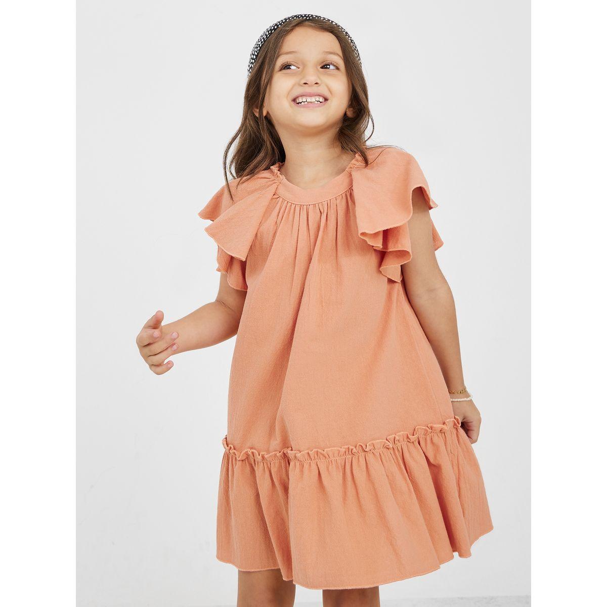Styli Ruffled Sleeve Smock Dress-girls-clothing-dressesandjumpsuits-image-1