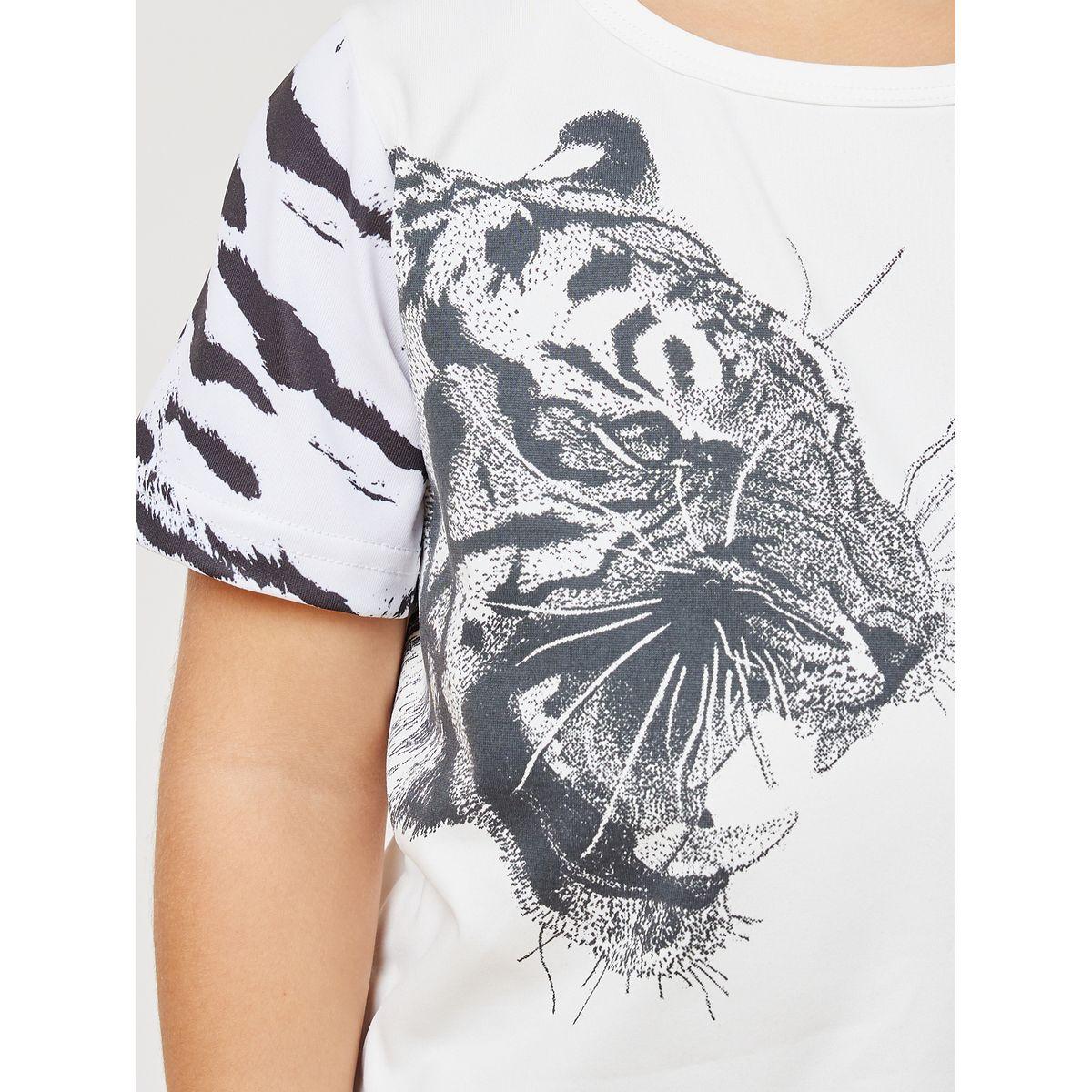Styli Tiger Graphic Print T-Shirt & Shorts Set-boys-clothing-setsandcoords-image-4