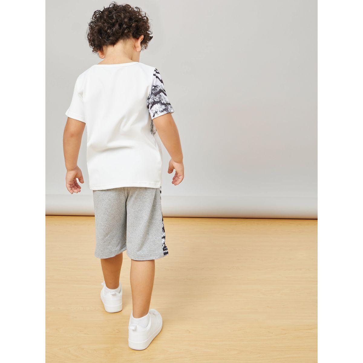 Styli Tiger Graphic Print T-Shirt & Shorts Set-boys-clothing-setsandcoords-image-5