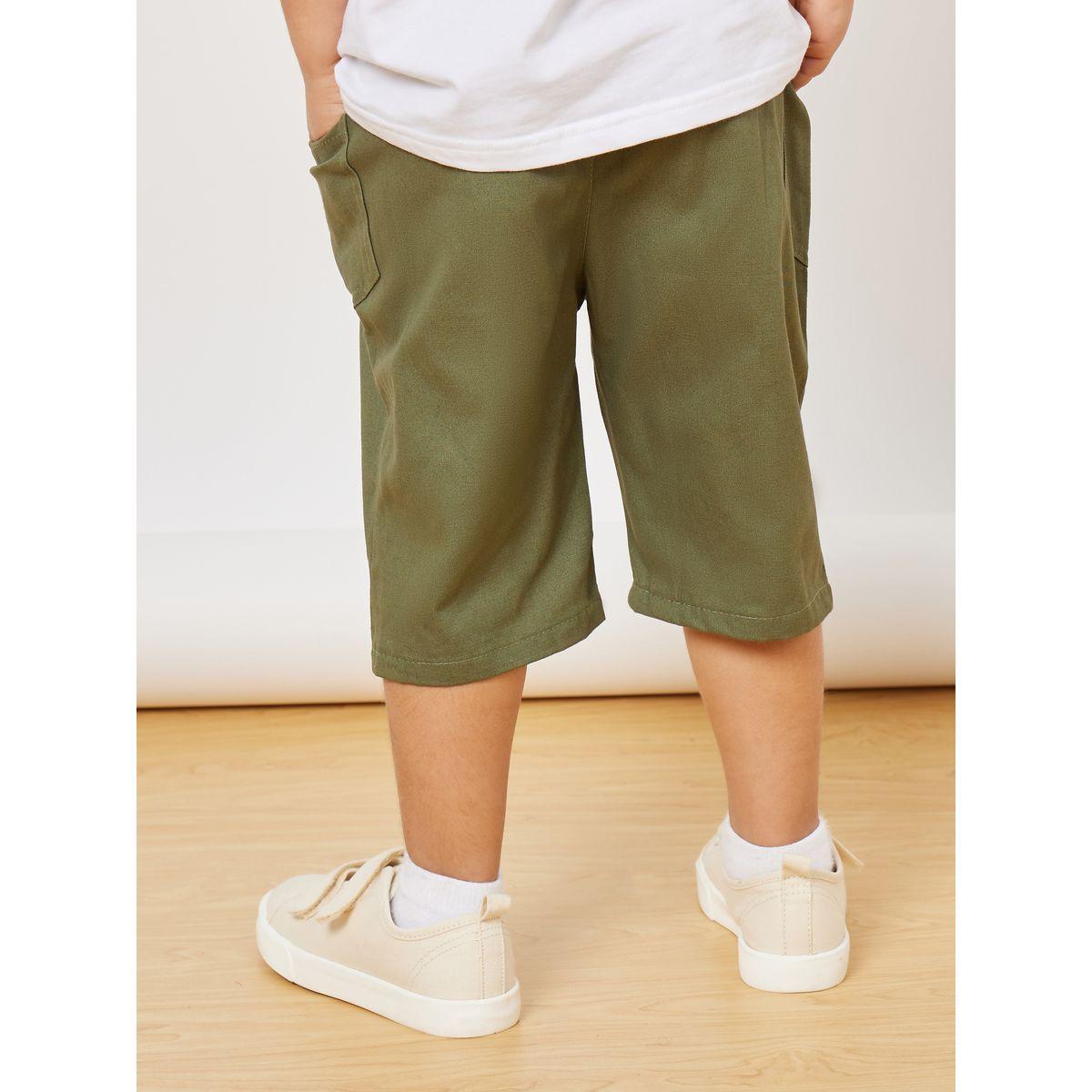 Styli Elastic Waistband Solid Shorts-boys-clothing-bottoms-shorts-image-4