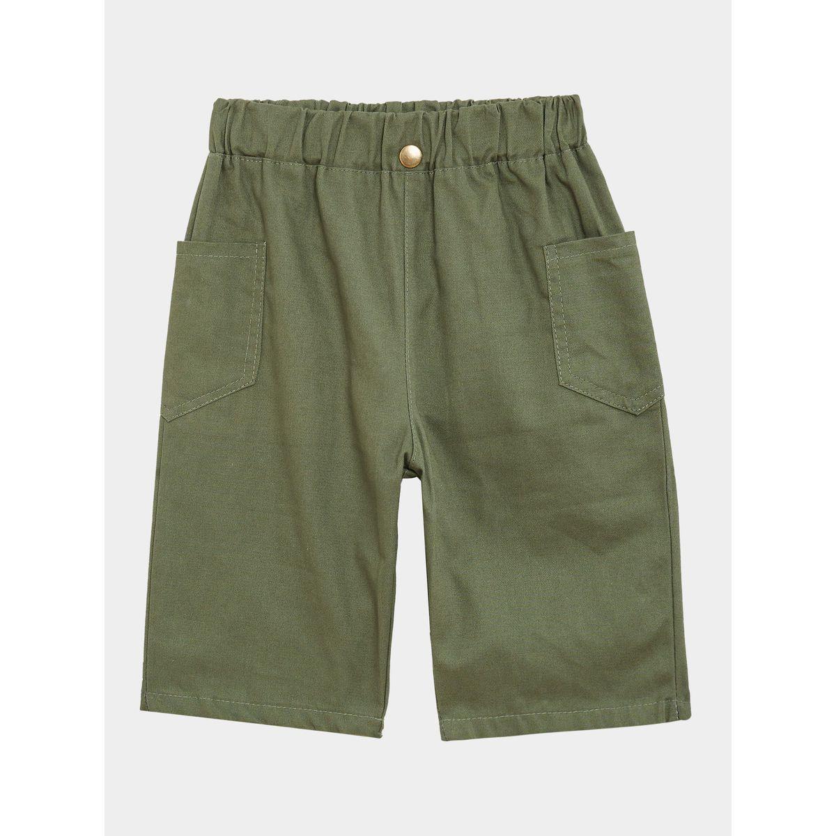 Styli Elastic Waistband Solid Shorts-boys-clothing-bottoms-shorts-image-5
