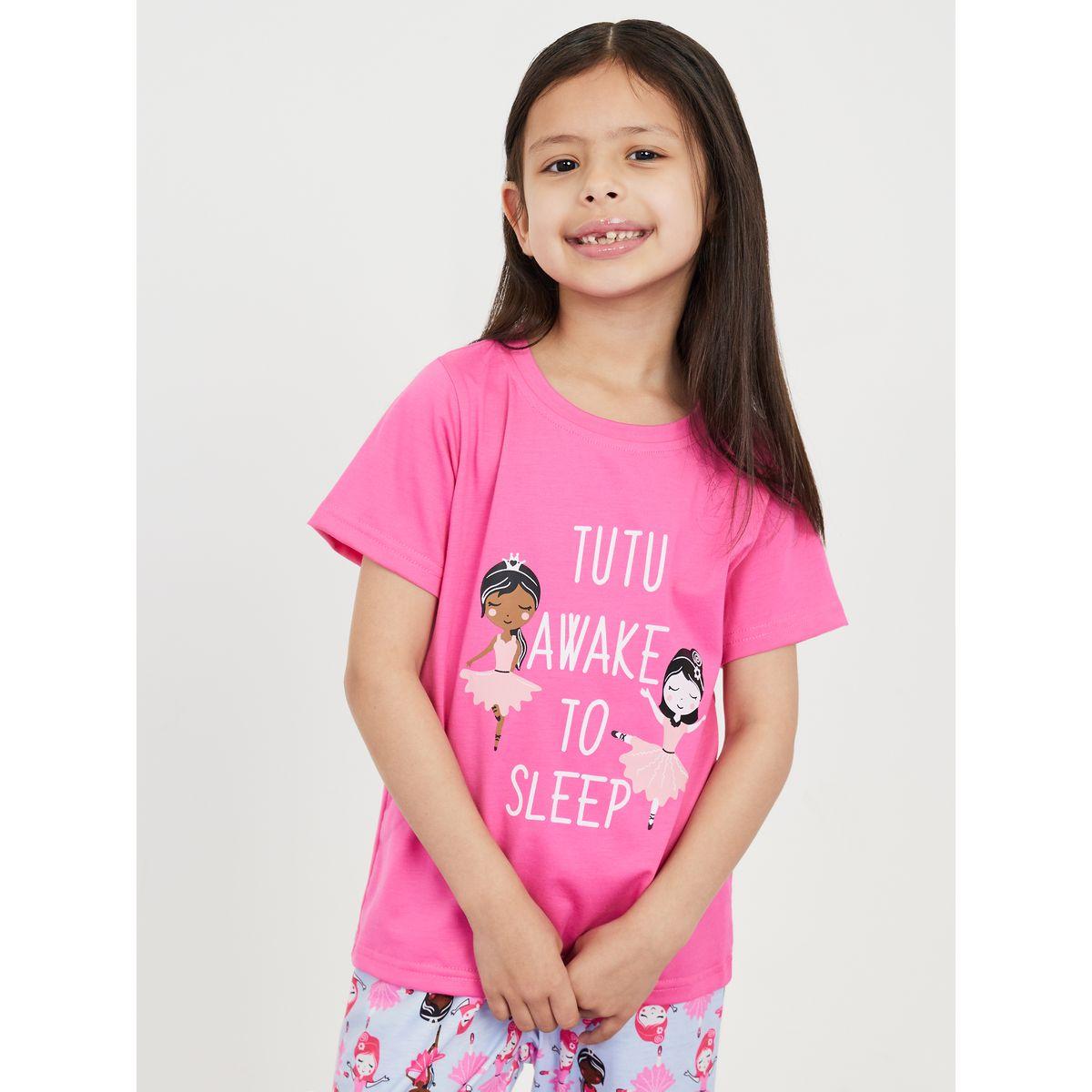 طقم بيجاما من ( تيشيرت + بنطال )-girls-clothing-nightwear-image-3
