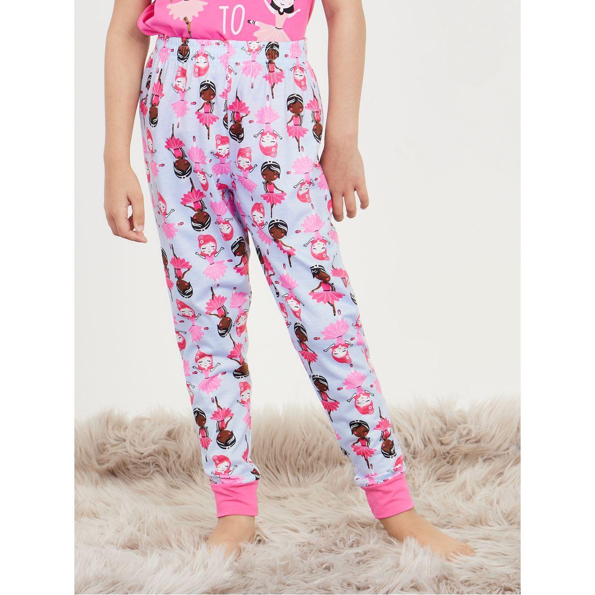 طقم بيجاما من ( تيشيرت + بنطال )-girls-clothing-nightwear-image-6