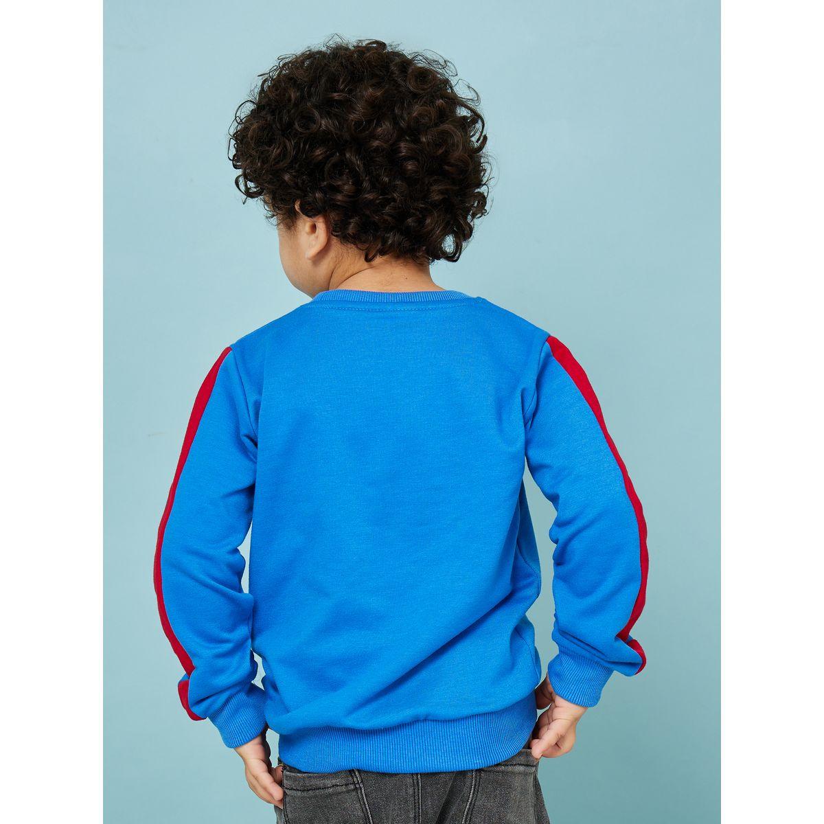 سويت شيرت مطبع بسوبر مان أوربان هُول × ستايلي-boys-clothing-winterwear-sweatshirts-image-4