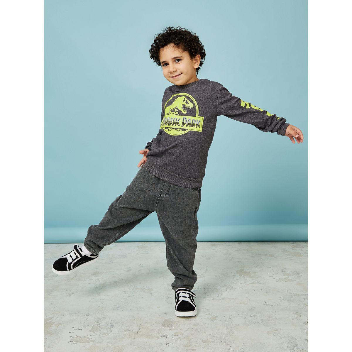 URBAN HAUL X Styli Universal Jurassic Park Print Sweatshirt-baby-boys-clothing-sweatshirts-image-2