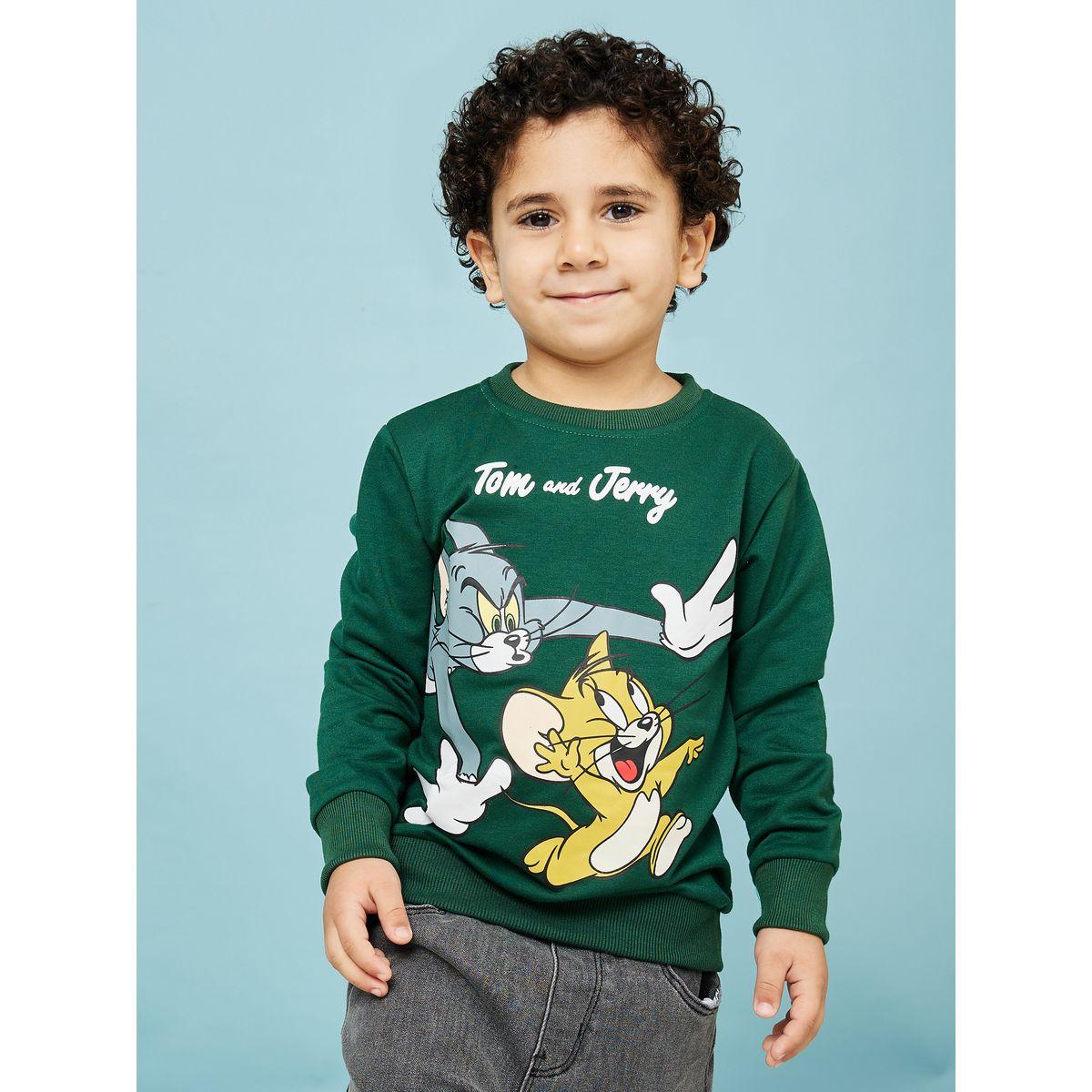 URBAN HAUL X Styli Warner Bros Tom and Jerry Print Sweatshirt-baby-boys-clothing-sweatshirts-image-1