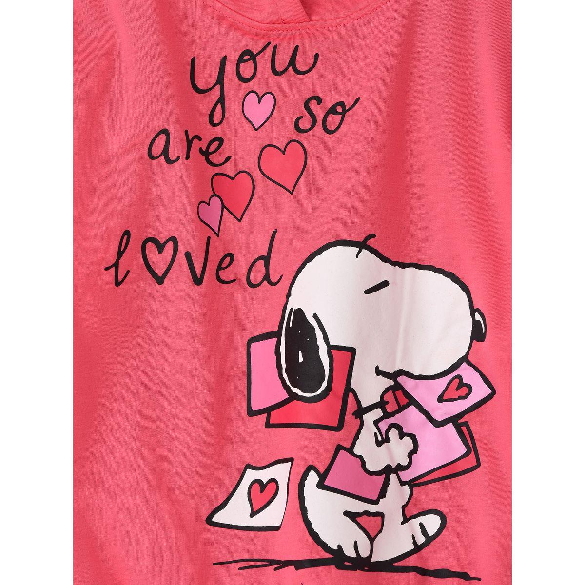 URBAN HAUL X Styli Peanuts Snoopy Front Graphic Hoodie-girls-clothing-winterwear-sweatshirts-image-3