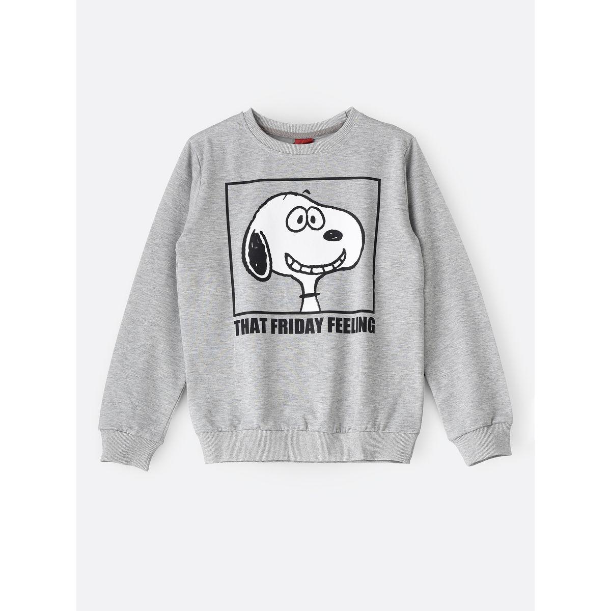 URBAN HAUL X Styli Peanuts Snoopy Front Graphic Sweatshirt-boys-clothing-winterwear-sweatshirts-image-1