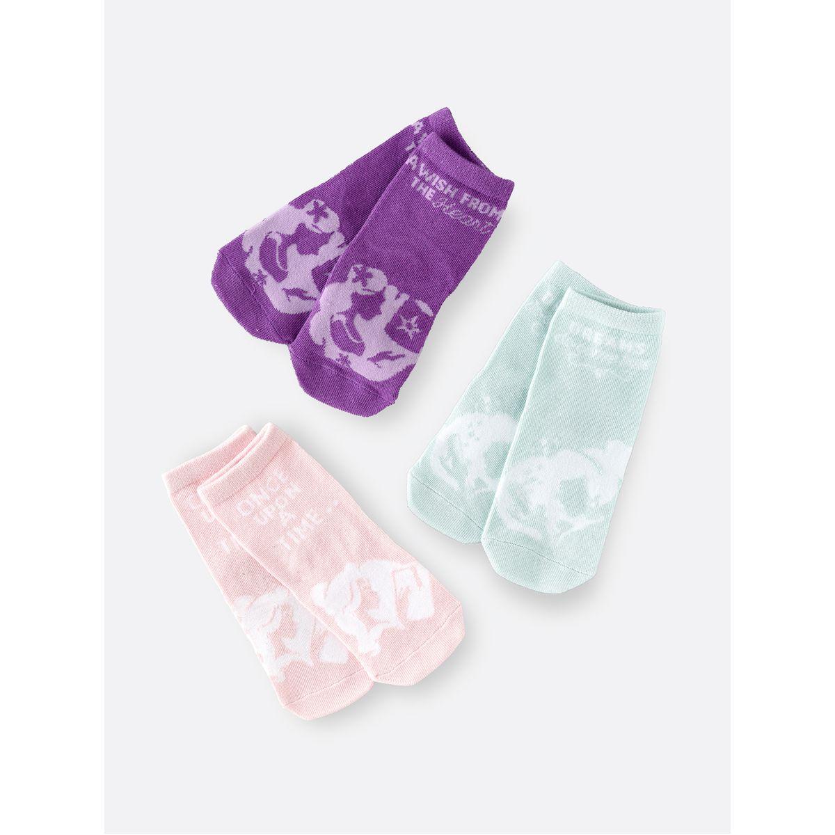 URBAN HAUL X Styli Pack of 3 - Disney Princess Print Crew Socks-girls-accessories-socks-image-3