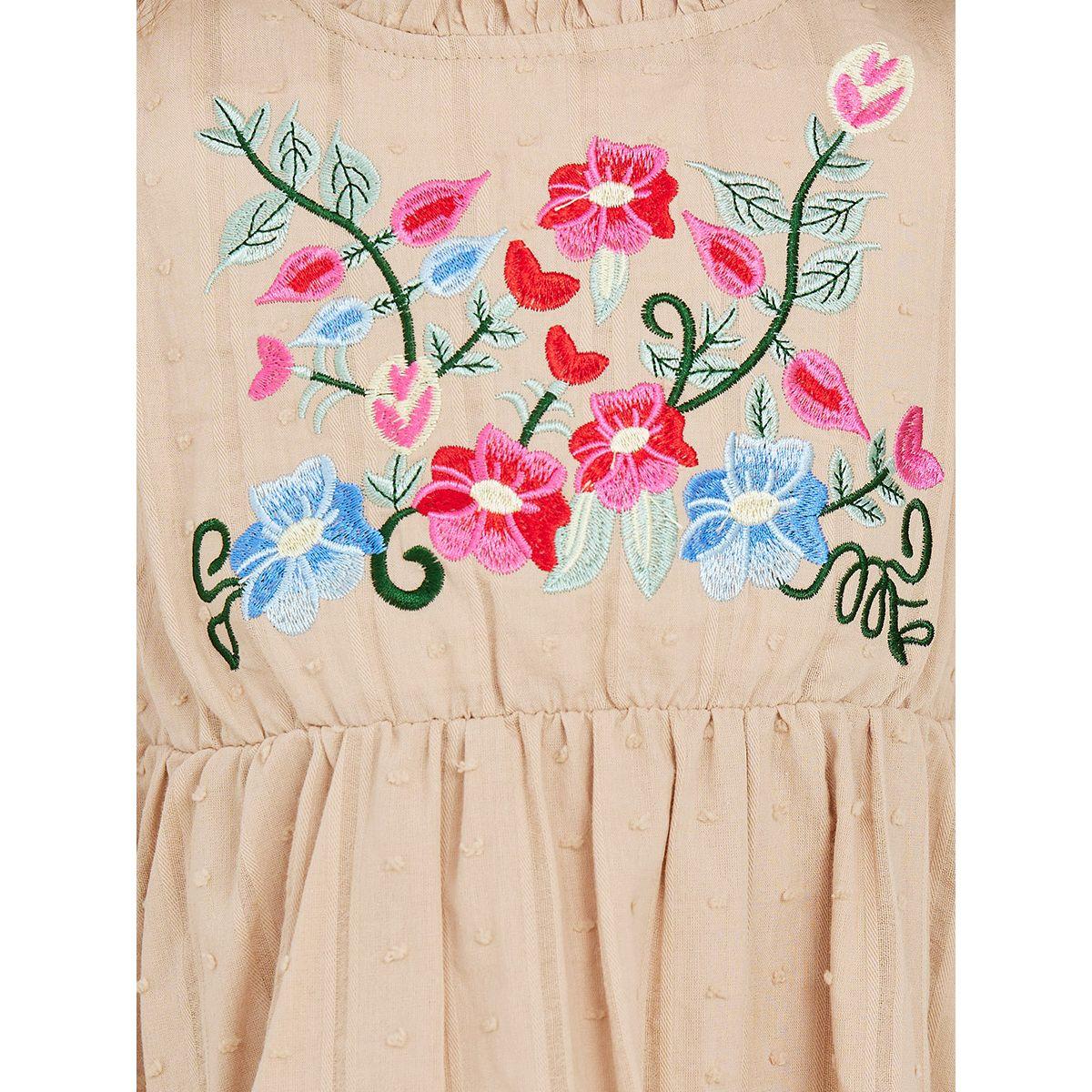 فستان كاجوال مطرز بزهور-girls-clothing-dressesandjumpsuits-image-3