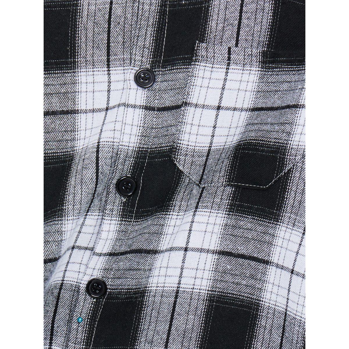 Styli Hooded Checked Shirts-boys-clothing-shirts-image-3