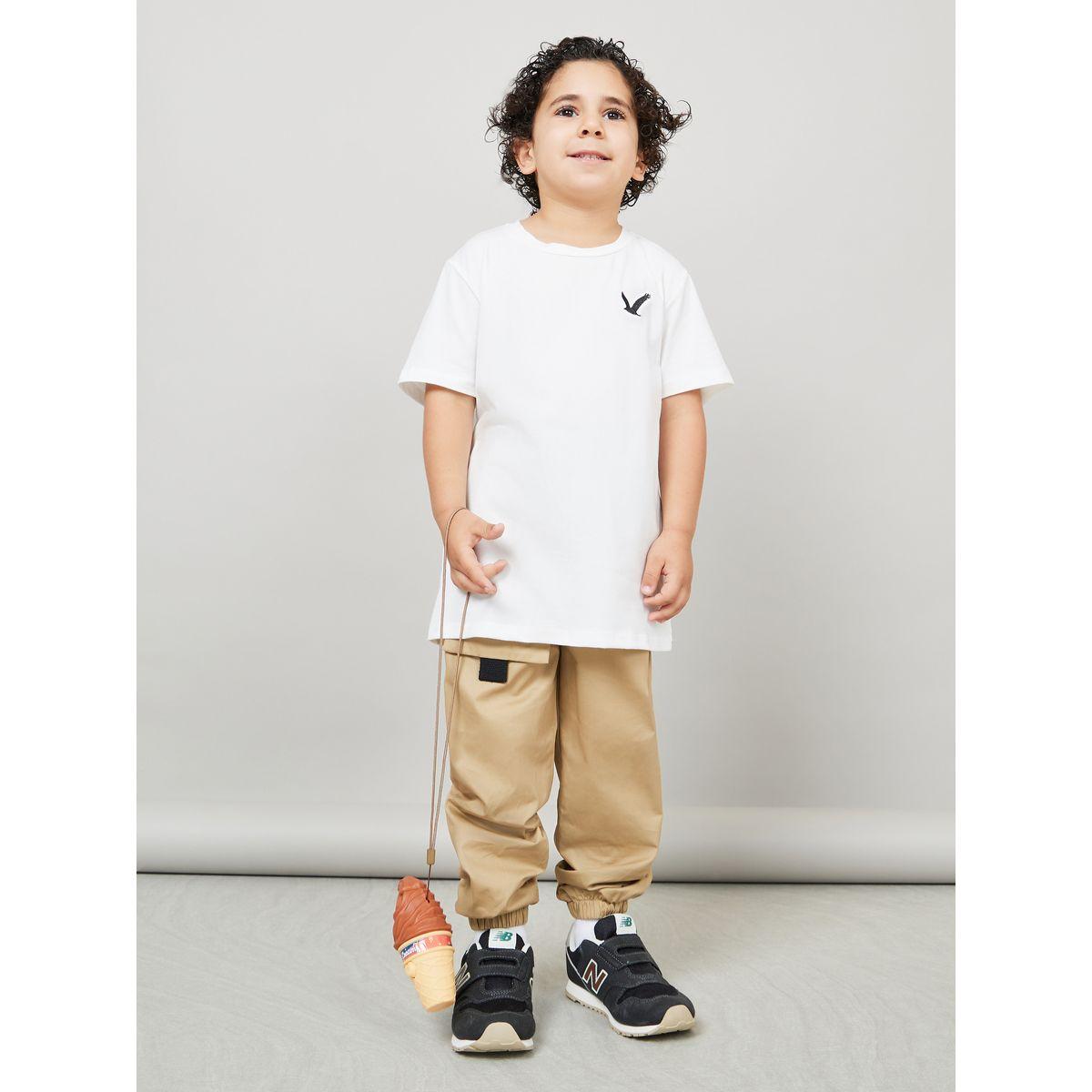 تيشيرت مطرز بشعار نسر-boys-clothing-tshirtsandpolos-image-2