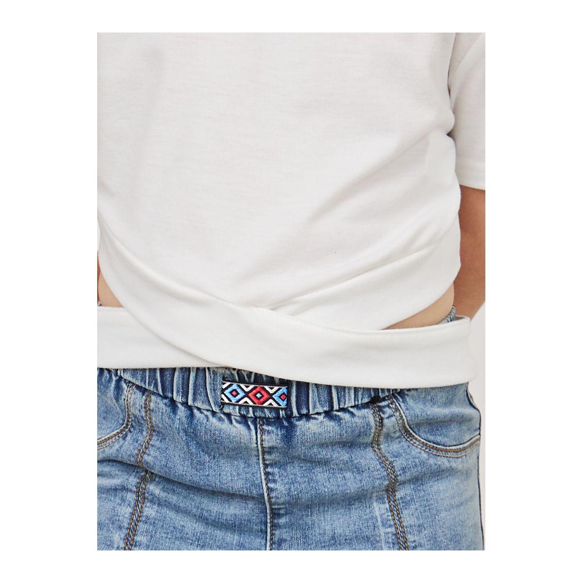 Styli Solid Cut-Out Detail T-Shirt -girls-clothing-tshirts-image-3
