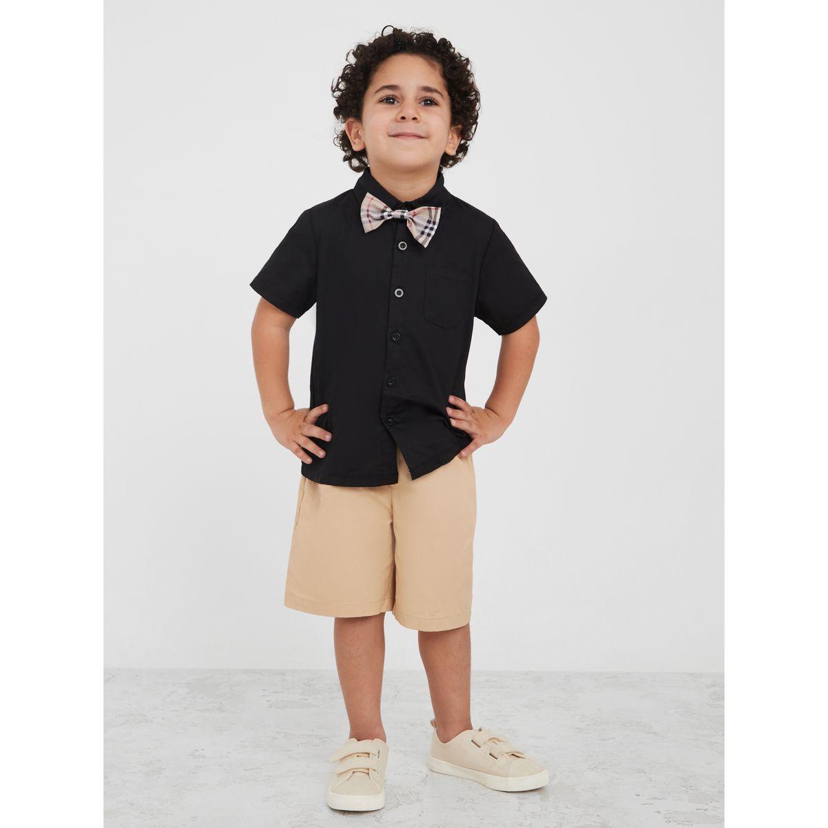 قميص بأزرار غلق وفيونكة-boys-clothing-shirts-image-2