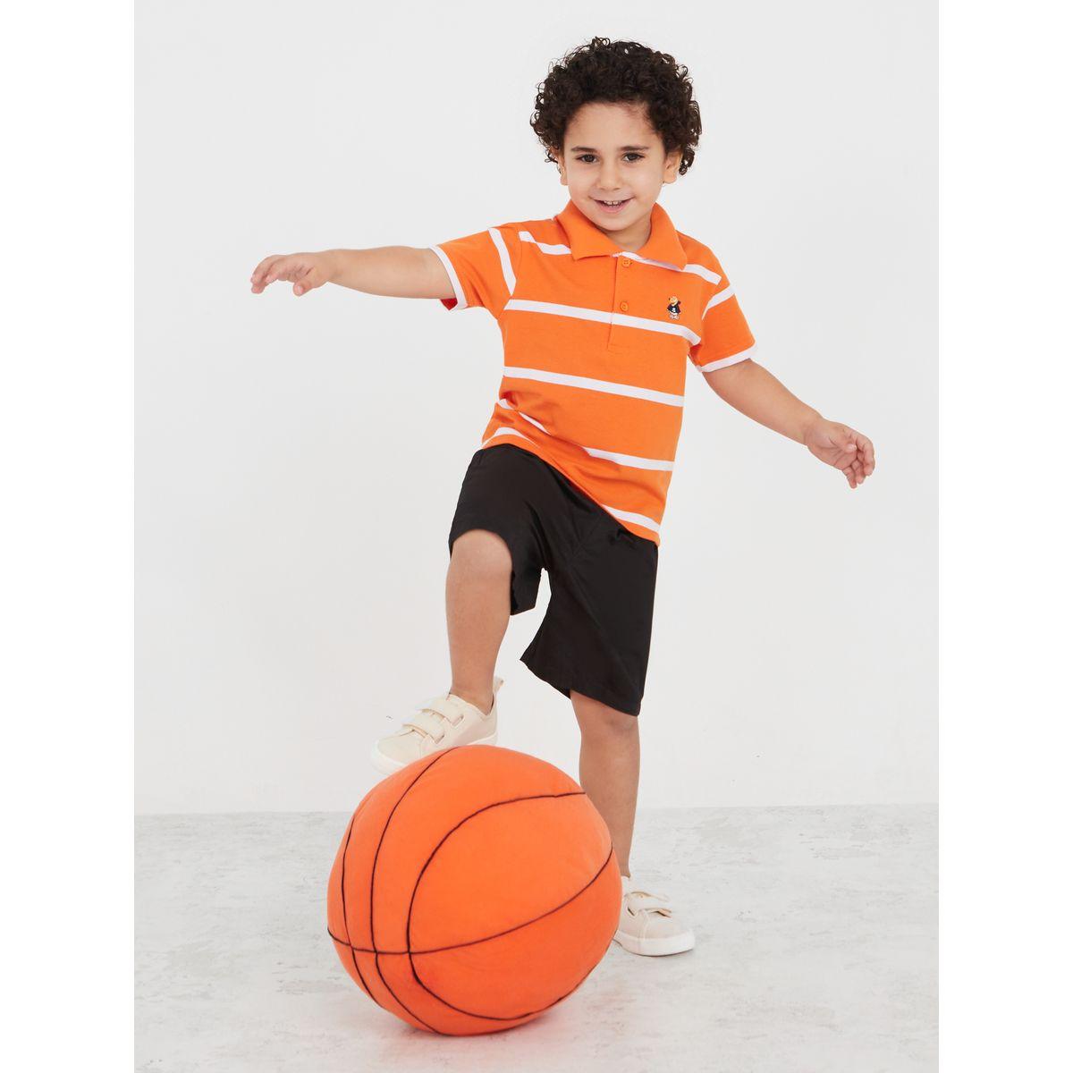تيشيرت بولو مخطط بأكمام قصيرة-boys-clothing-shirts-image-1