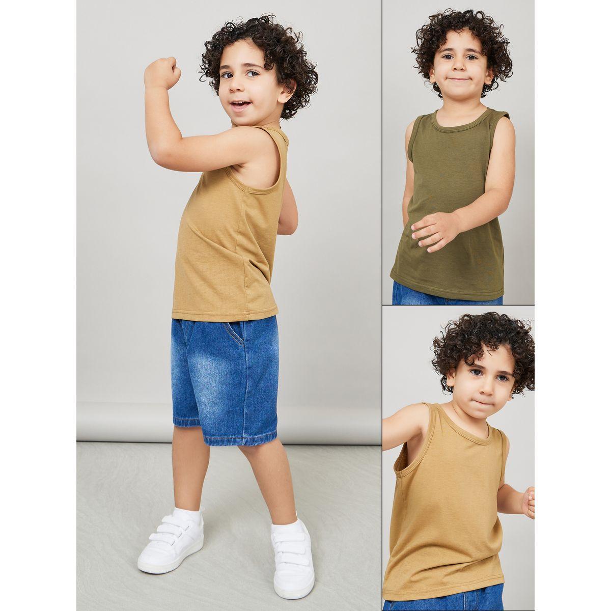 Styli Pack of 2 - Solid Tank Top-boys-clothing-tshirtsandpolos-image-1