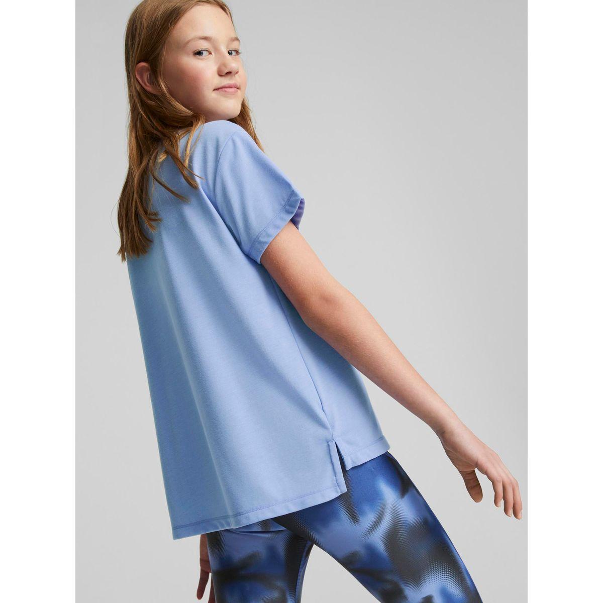 تيشيرت بحواف غير متماثلة الطول-sports-girls-clothing-tops-image-4