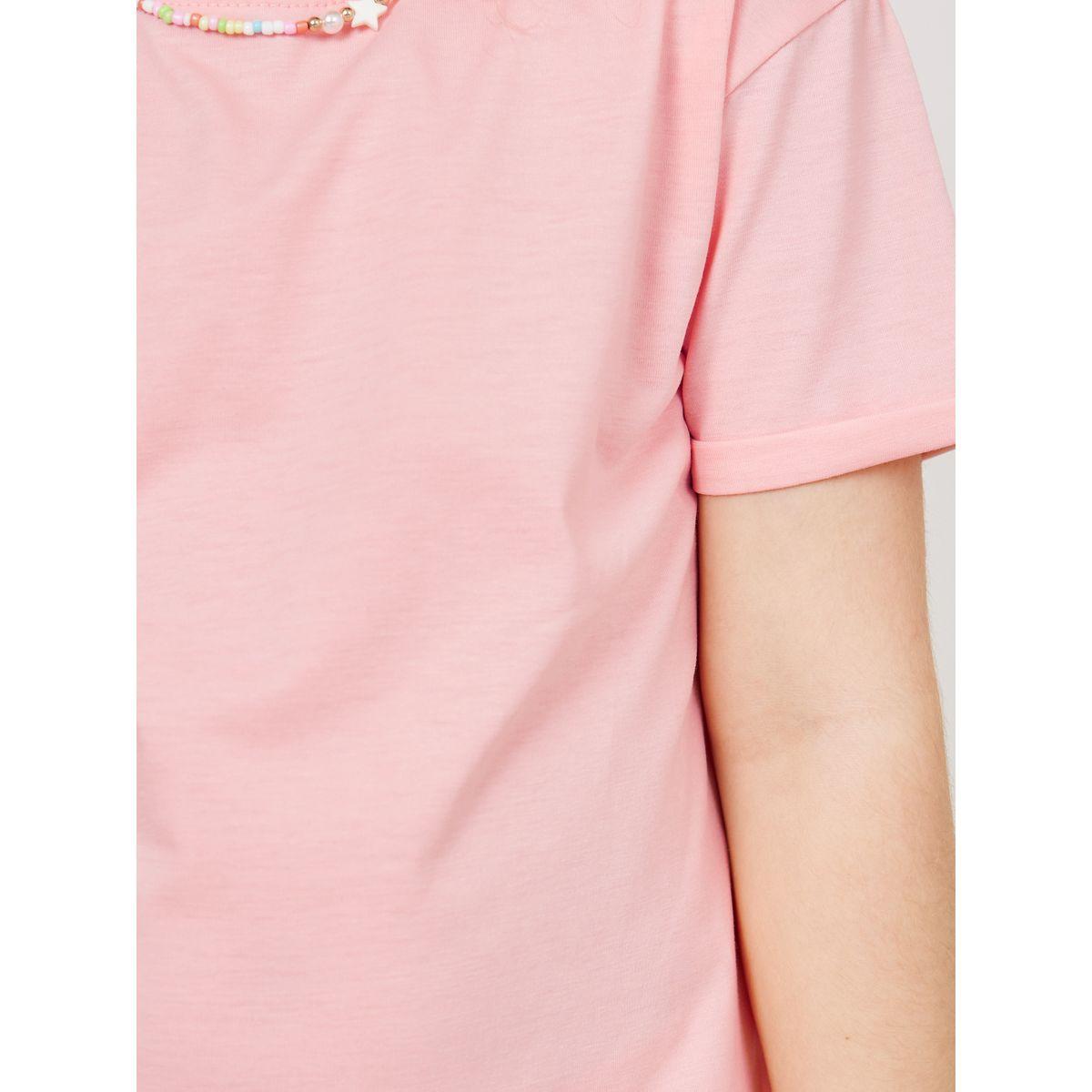 Styli Solid T-Shirt & Leggings Set-girls-clothing-setsandcoords-image-4