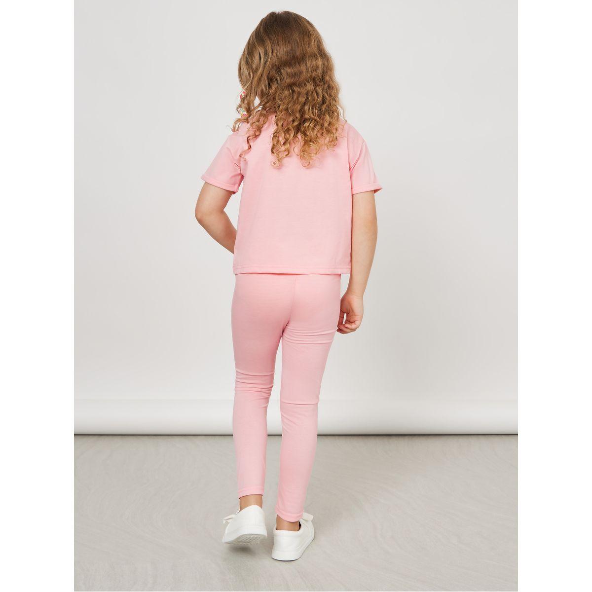 طقم من ( ليقنز + تيشيرت )-girls-clothing-setsandcoords-image-5
