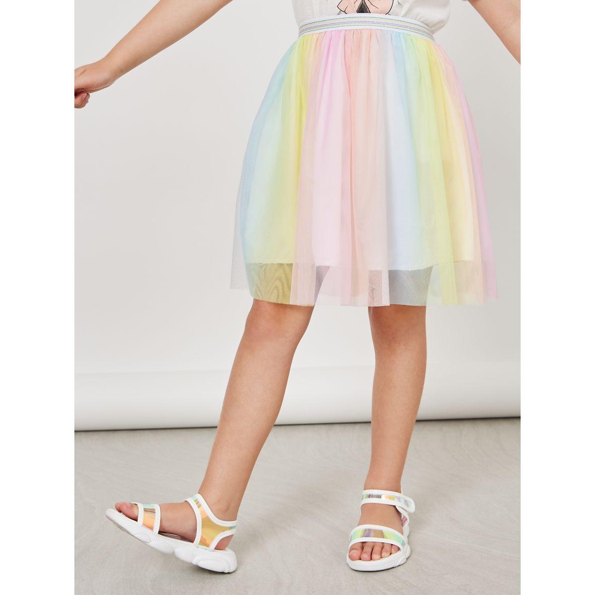 تنورة كاجوال بتفاصيل شبكية-girls-clothing-bottoms-skirts-image-1