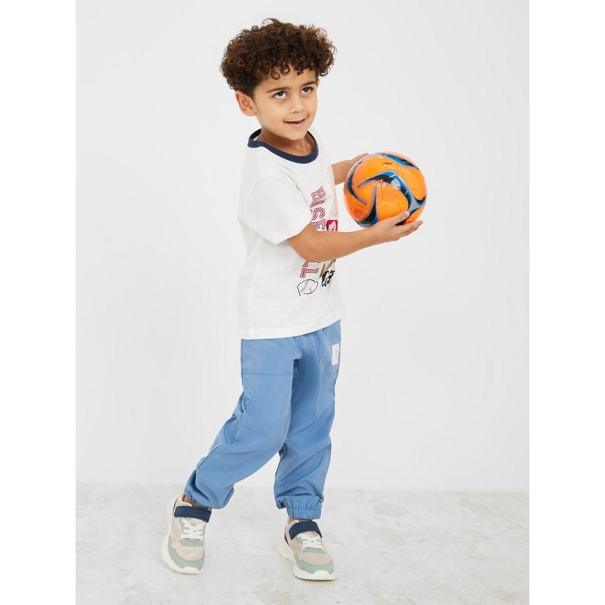 Styli Elastic Waistband Slant Pocket Pants-boys-clothing-bottoms-trousers-image-1