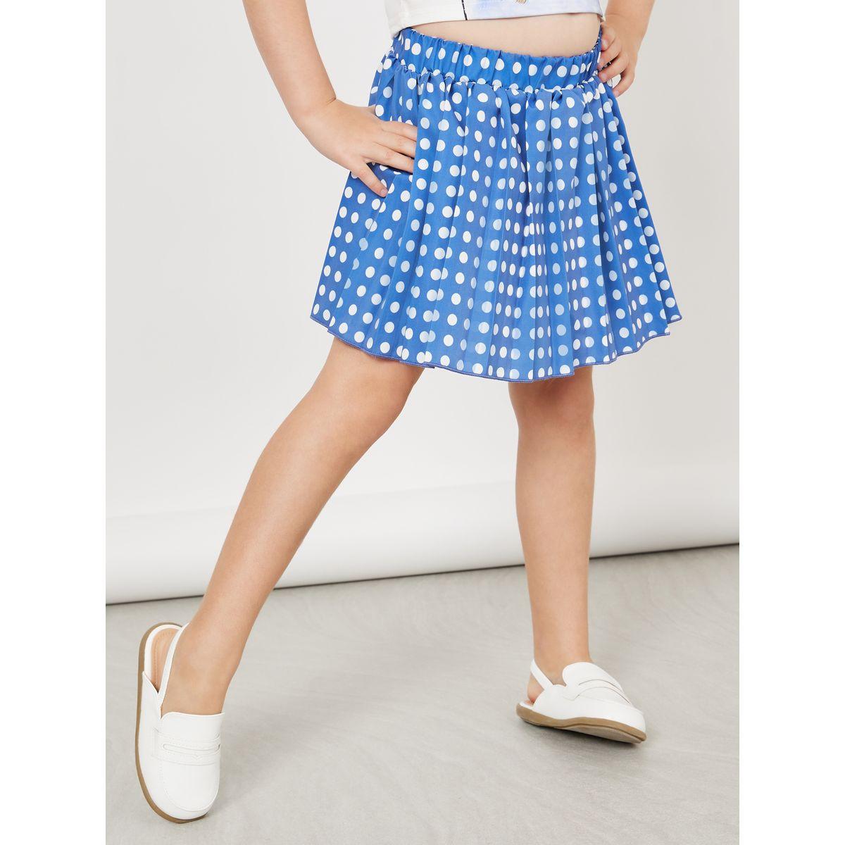 Styli Graphic T-Shirt and Polka Dots Skirt Sets-girls-clothing-setsandcoords-image-3