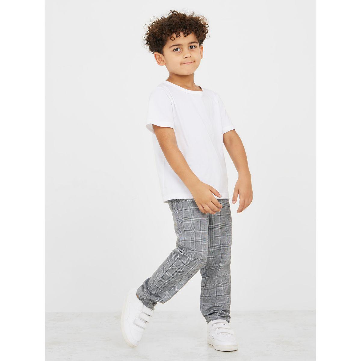 Styli Plaid Print Trouser with Drawstring-boys-clothing-bottoms-trousers-image-2