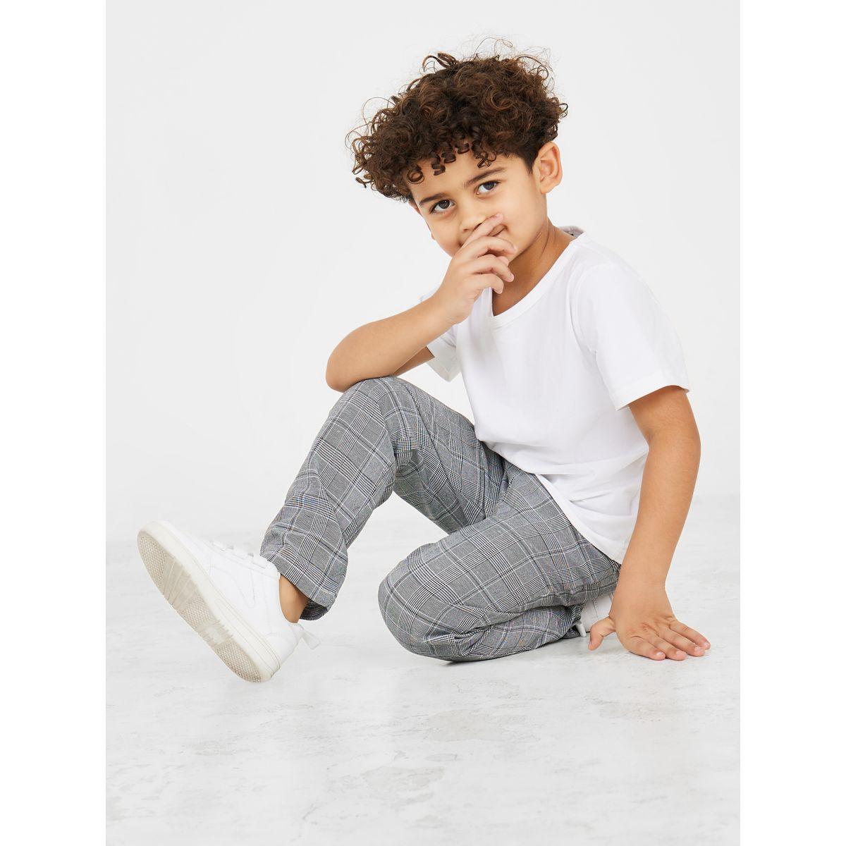 Styli Plaid Print Trouser with Drawstring-boys-clothing-bottoms-trousers-image-3