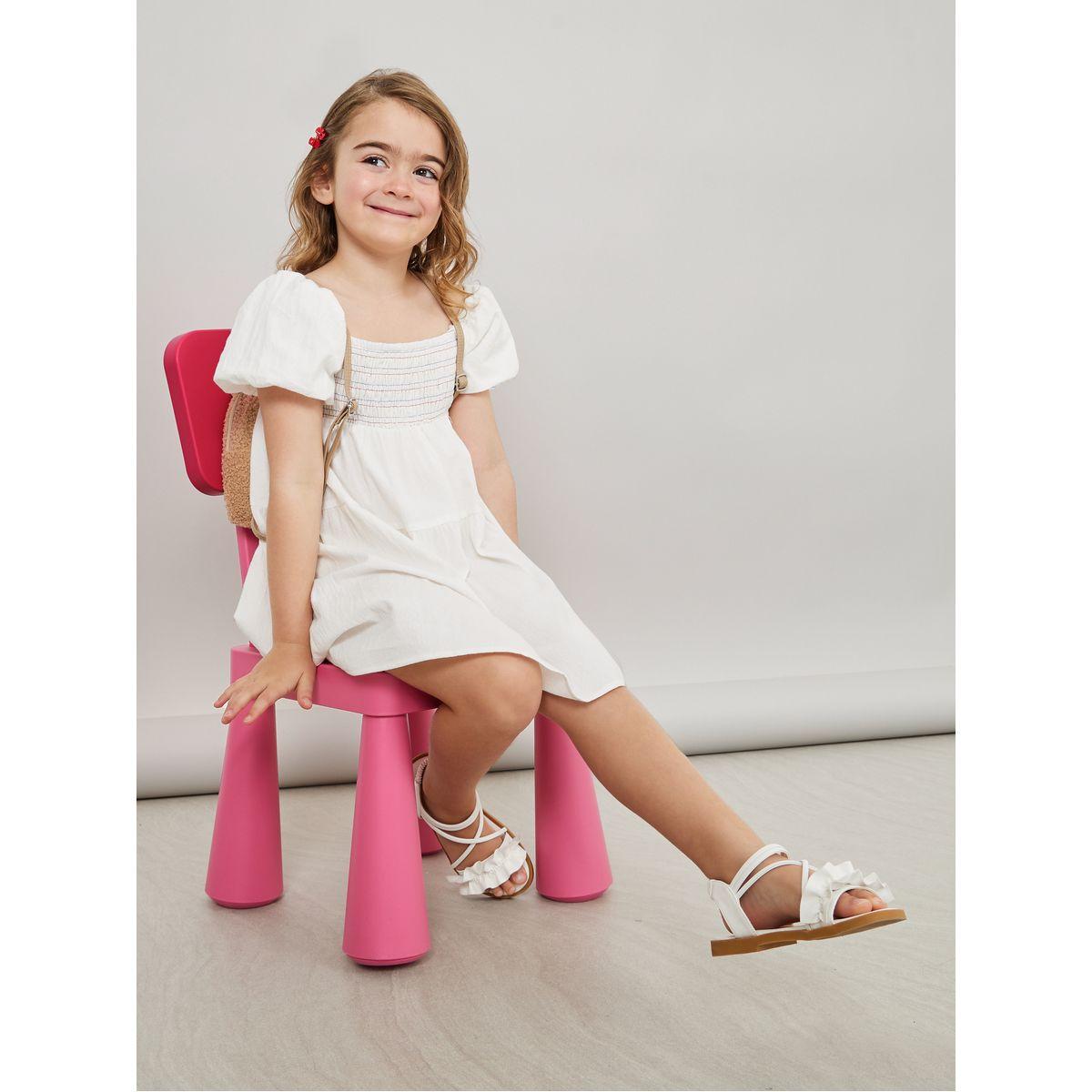 Styli Gathered Detail Puff Sleeve Dress-girls-clothing-dressesandjumpsuits-image-1