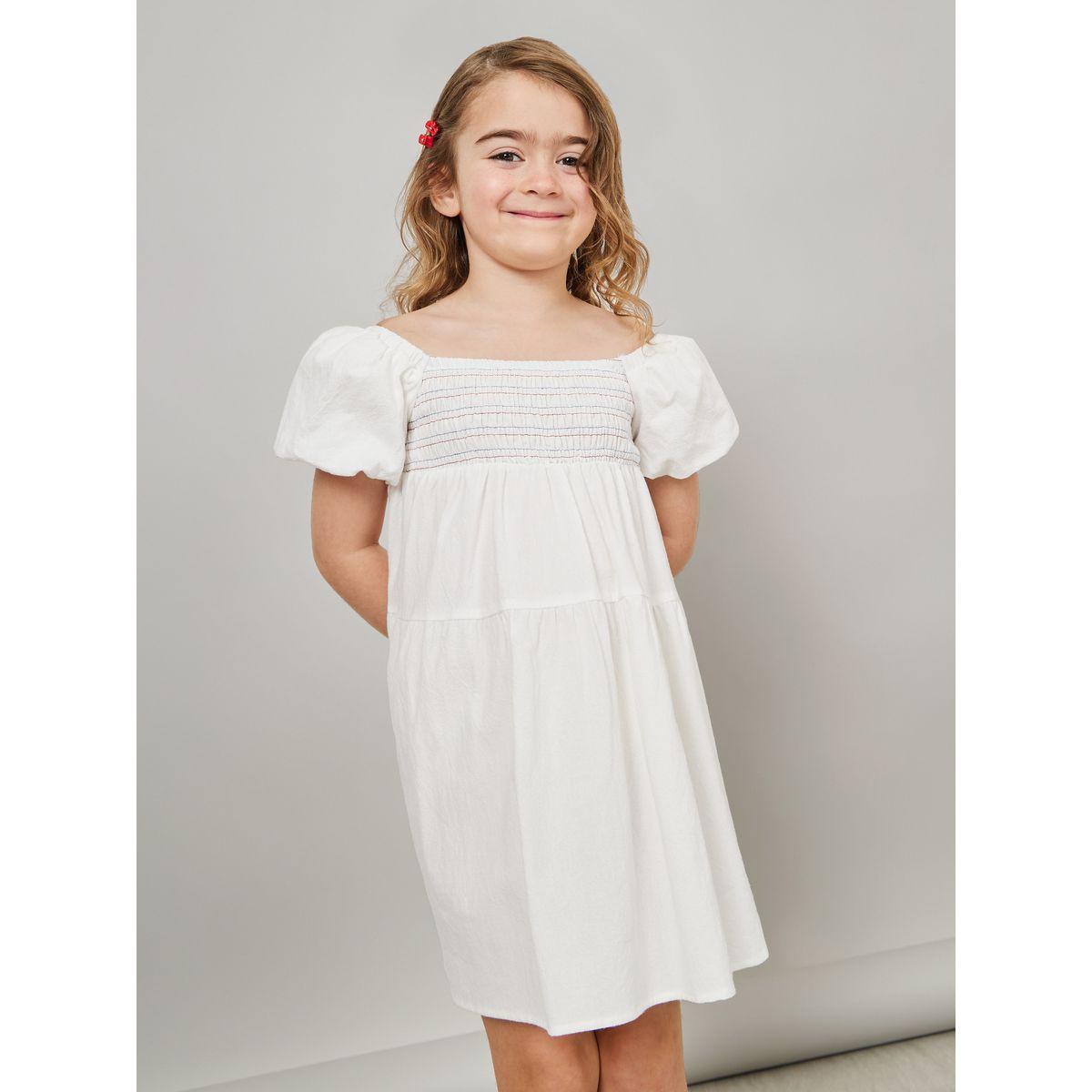 Styli Gathered Detail Puff Sleeve Dress-girls-clothing-dressesandjumpsuits-image-3