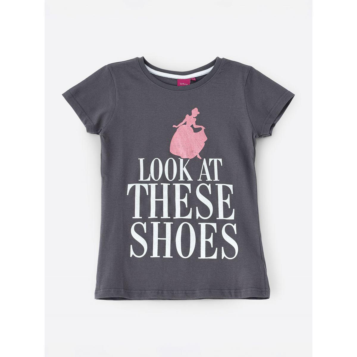 تيشيرت مطبع بشخصية سندريلا أوربان هُول × ستايلي-girls-clothing-tshirts-image-1
