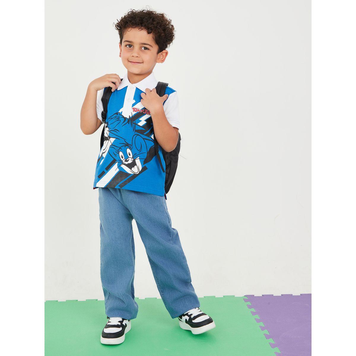 URBAN HAUL X Styli  Warner Bros Tom and Jerry Print Polo T-Shirt-boys-clothing-tshirtsandpolos-image-2