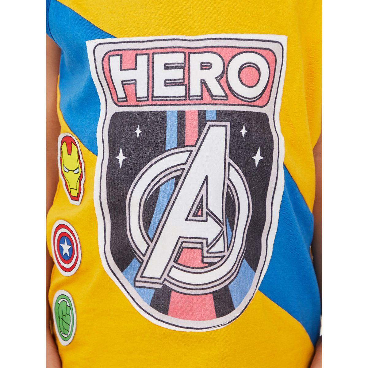 URBAN HAUL X Styli  Marvels Avengers Graphic Print Sleeveless T-shirt-boys-clothing-tshirtsandpolos-image-3